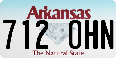 AR license plate 712OHN