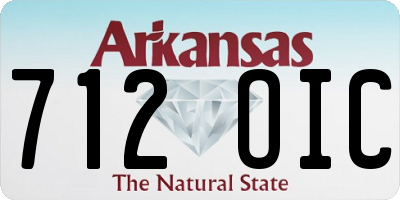AR license plate 712OIC