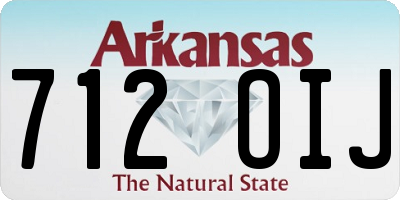 AR license plate 712OIJ