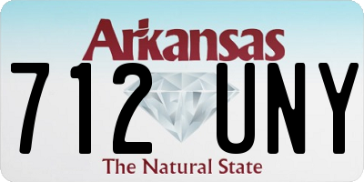 AR license plate 712UNY