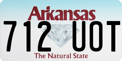 AR license plate 712UOT