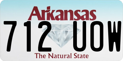 AR license plate 712UOW