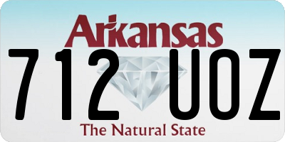AR license plate 712UOZ