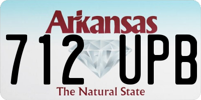AR license plate 712UPB