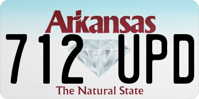 AR license plate 712UPD