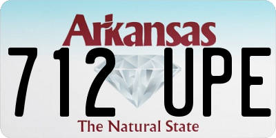 AR license plate 712UPE