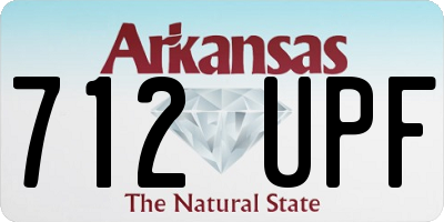 AR license plate 712UPF