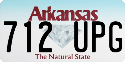 AR license plate 712UPG