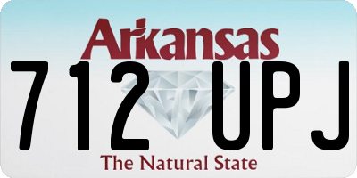 AR license plate 712UPJ