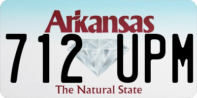 AR license plate 712UPM