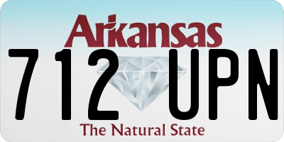 AR license plate 712UPN