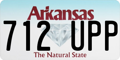 AR license plate 712UPP