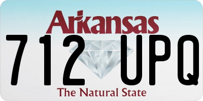 AR license plate 712UPQ