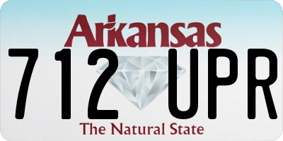 AR license plate 712UPR
