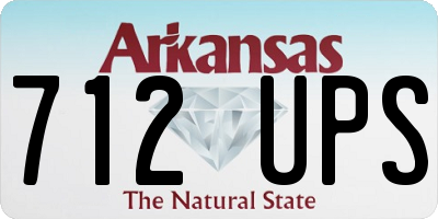 AR license plate 712UPS