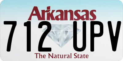 AR license plate 712UPV