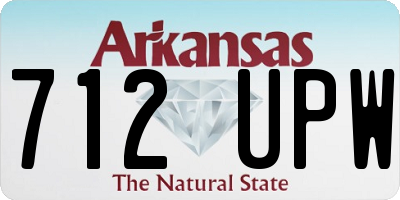 AR license plate 712UPW