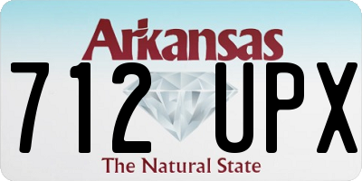 AR license plate 712UPX