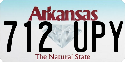 AR license plate 712UPY