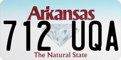 AR license plate 712UQA