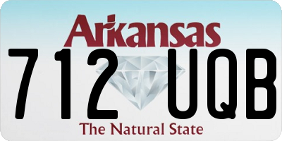 AR license plate 712UQB