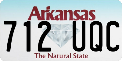 AR license plate 712UQC