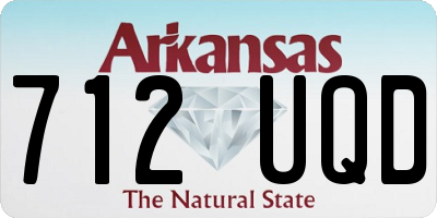 AR license plate 712UQD
