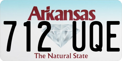 AR license plate 712UQE