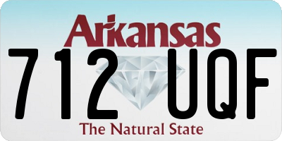 AR license plate 712UQF