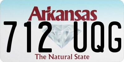 AR license plate 712UQG