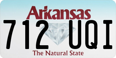 AR license plate 712UQI