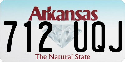 AR license plate 712UQJ