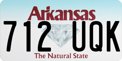 AR license plate 712UQK