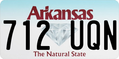 AR license plate 712UQN