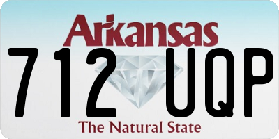 AR license plate 712UQP