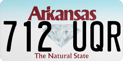 AR license plate 712UQR