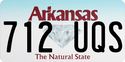 AR license plate 712UQS