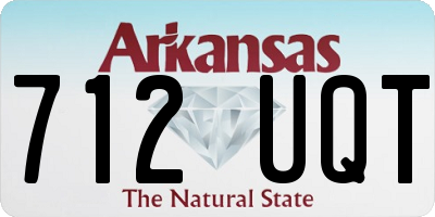 AR license plate 712UQT