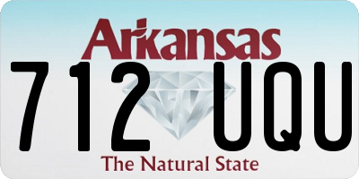 AR license plate 712UQU