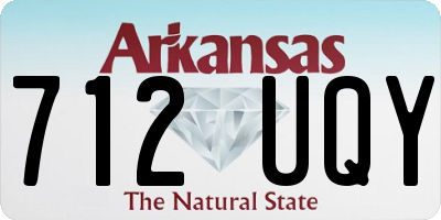 AR license plate 712UQY