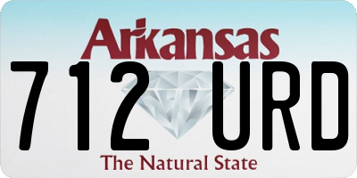 AR license plate 712URD
