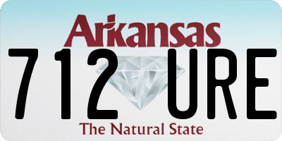 AR license plate 712URE