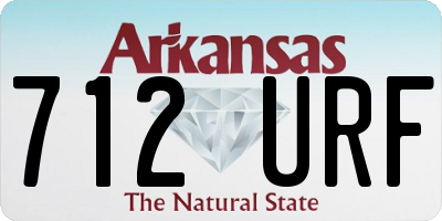 AR license plate 712URF