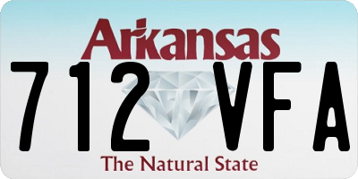 AR license plate 712VFA