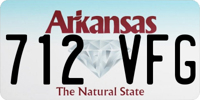 AR license plate 712VFG