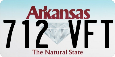 AR license plate 712VFT