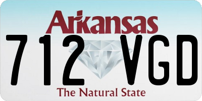 AR license plate 712VGD