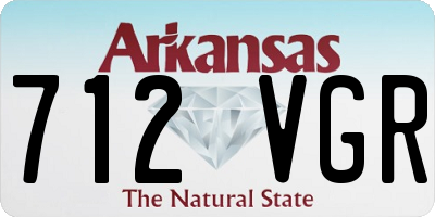 AR license plate 712VGR