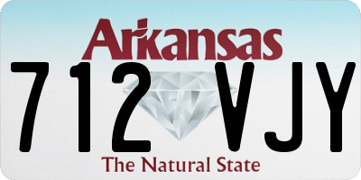 AR license plate 712VJY