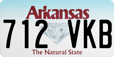 AR license plate 712VKB